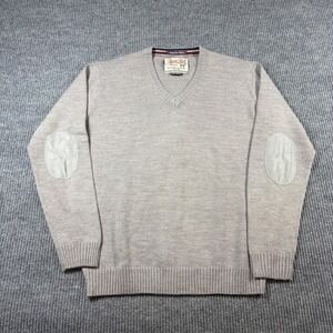 The Alcott Knit Sweater Men's XXL Original  V-Neck Elbow Patches Superior Knit